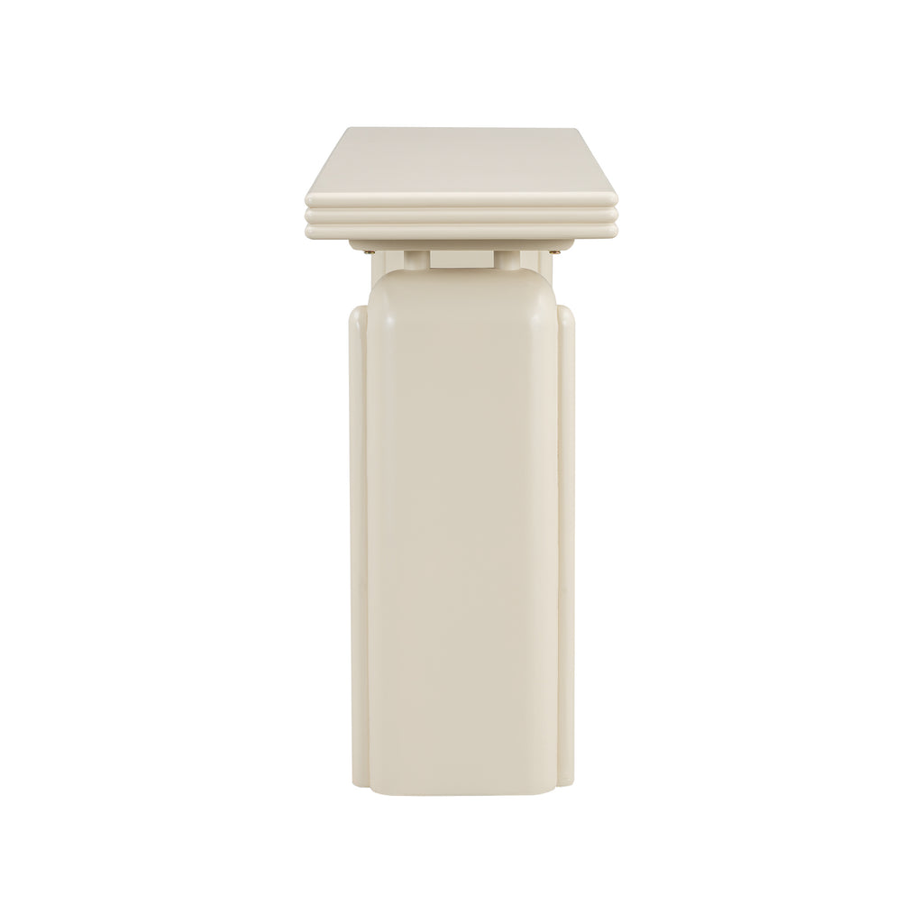 U_STYLE Chic, Elegant and Luxurious Acacia Veneer Console Table,Suitable for Entryway, Hallway, Living Room, Foyer, Corridor