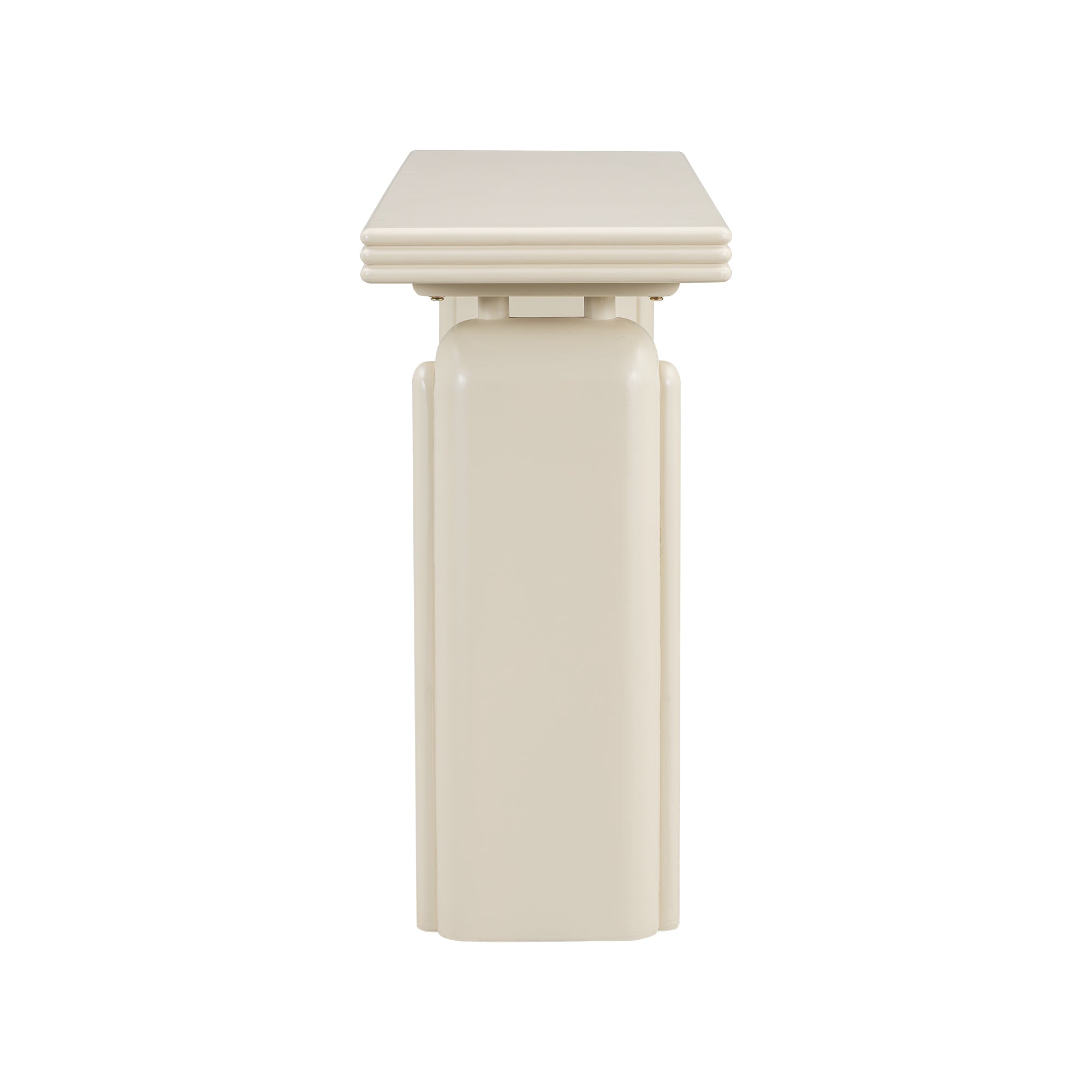 U_STYLE Chic, Elegant and Luxurious Acacia Veneer Console Table,Suitable for Entryway, Hallway, Living Room, Foyer, Corridor
