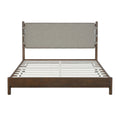 Modern Queen Bed Frame Set with 2 Nightstands, Light Gray Wood Platform Bed with Headboard and Matching Bedside Tables for Bedroom