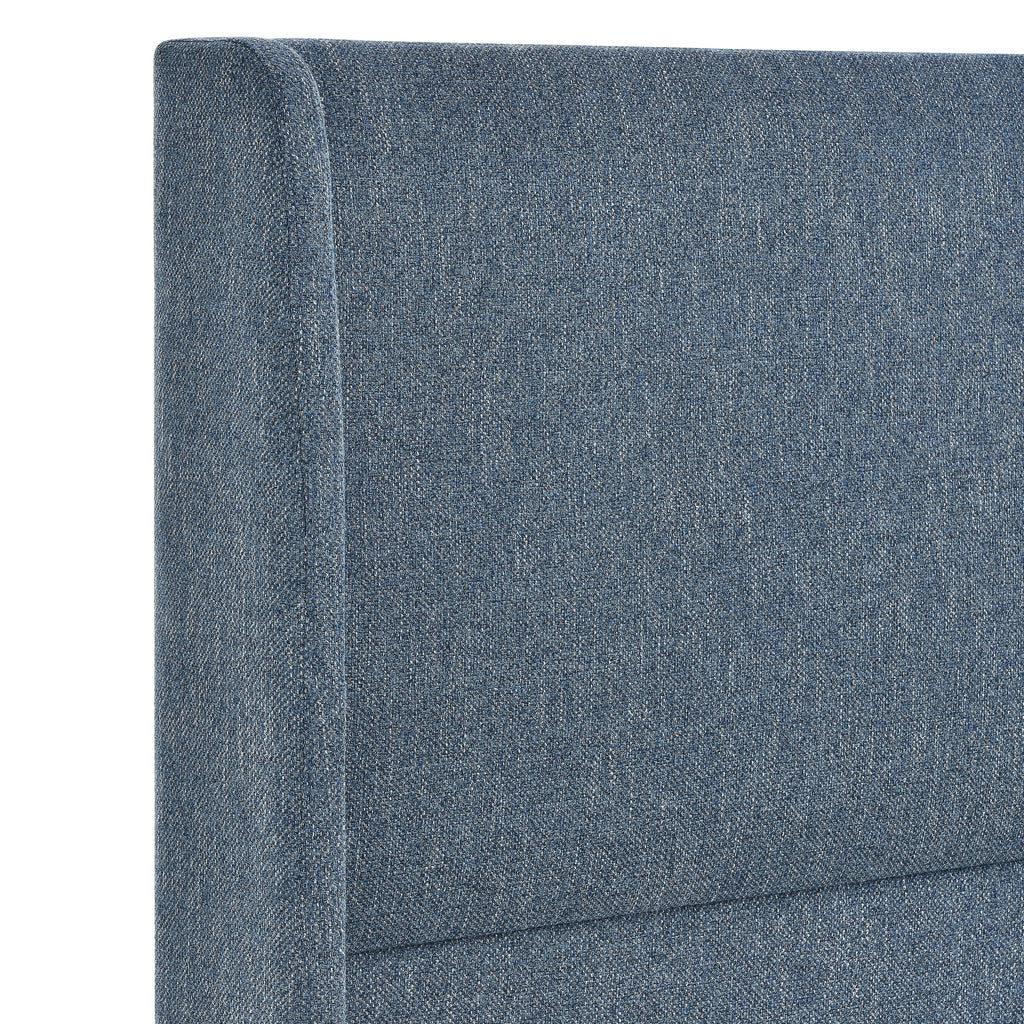 Arles 3-Piece Upholstered Bedroom Set, Wingback Platform Bed with Two Nightstands