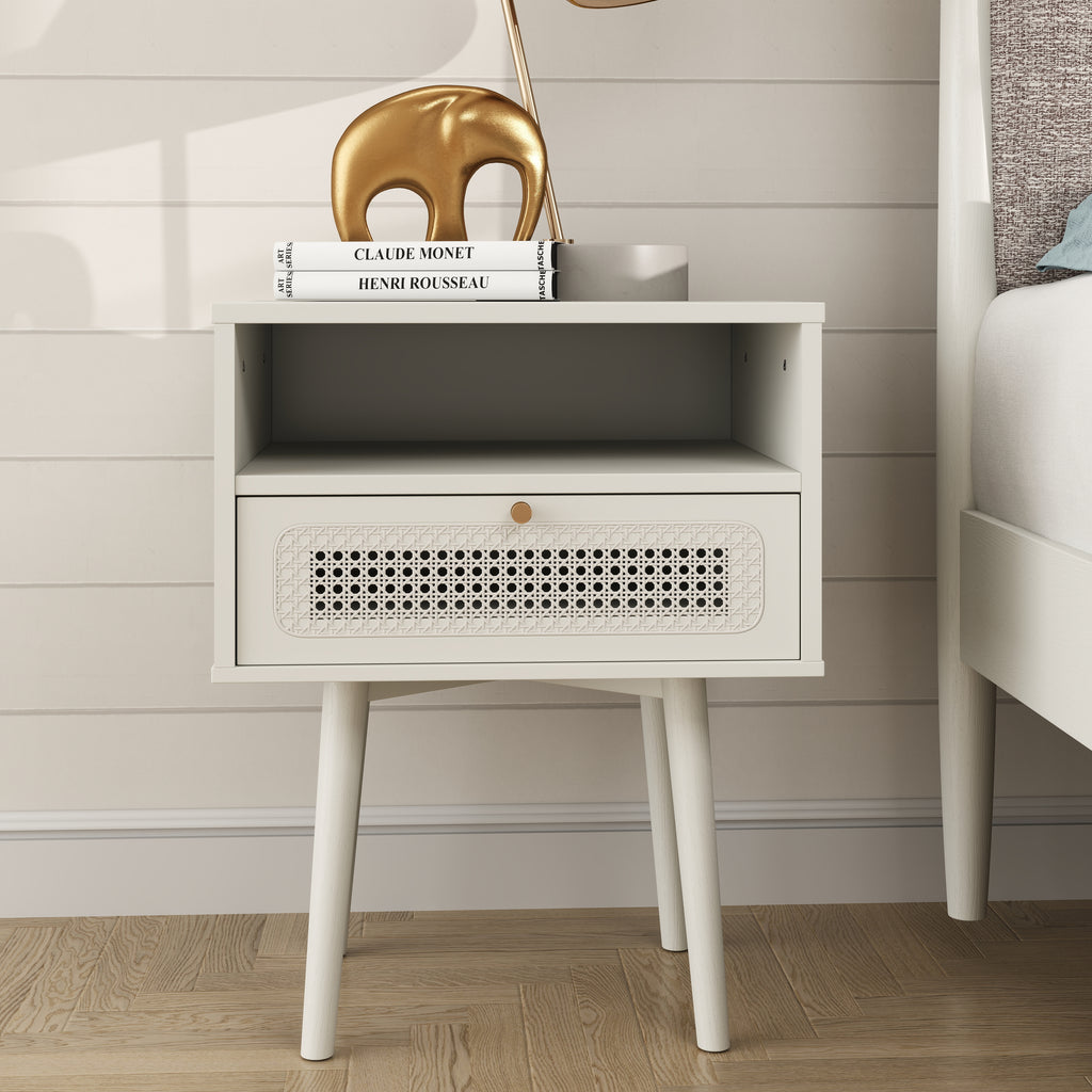 Feeney 2-Piece Bedroom Set, Cream White, Queen