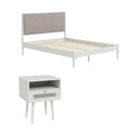 Feeney 2-Piece Bedroom Set, Cream White, Queen