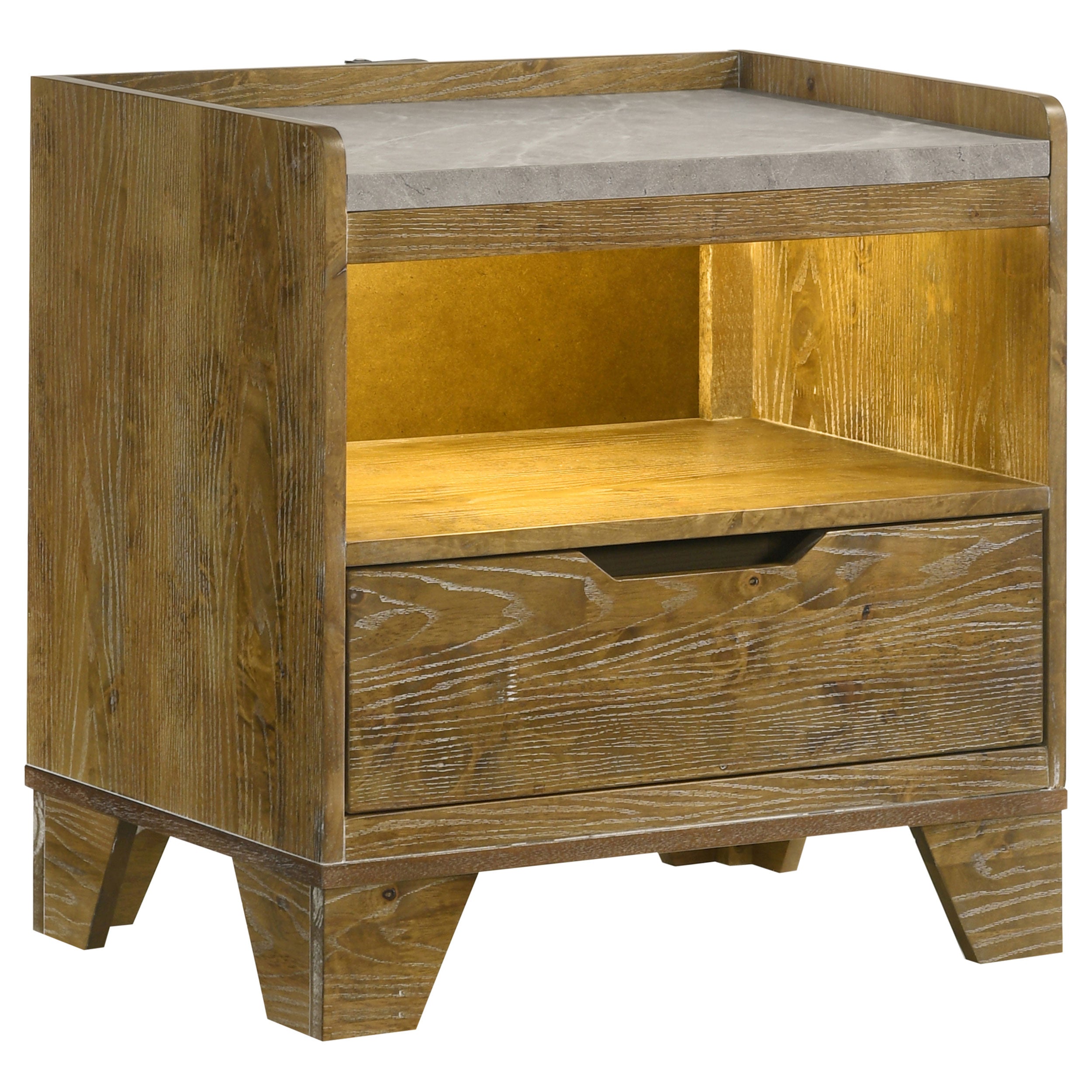 Packard Medium Oak 4-piece Bedroom Set