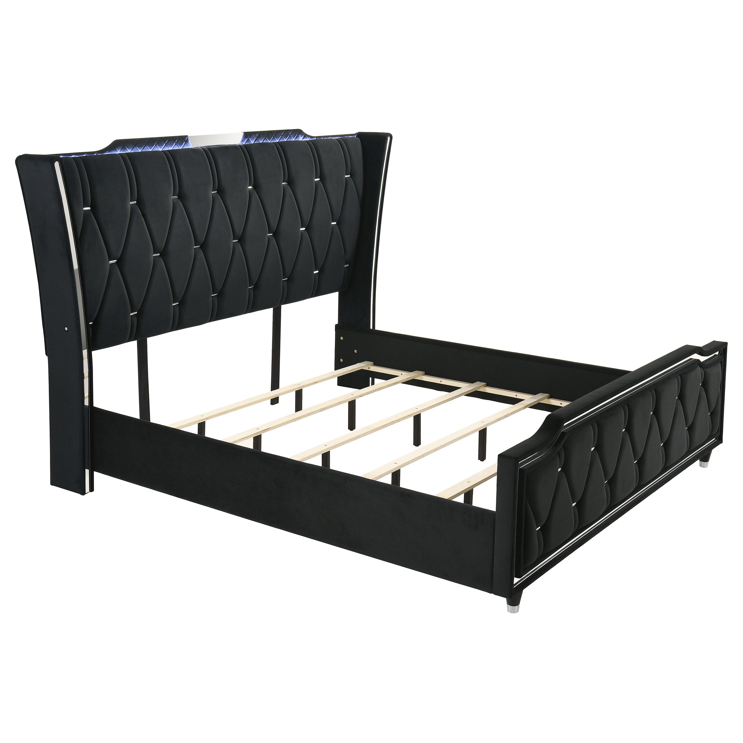 Black 5-piece Eastern King Bedroom Set