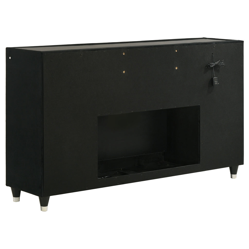 Black 5-piece Eastern King Bedroom Set