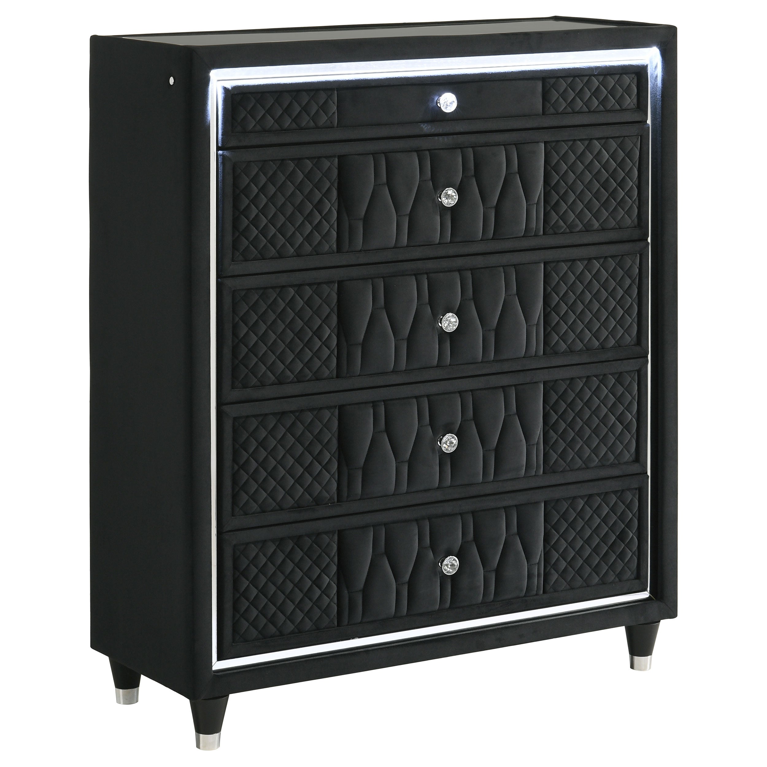 Black 5-piece Eastern King Bedroom Set