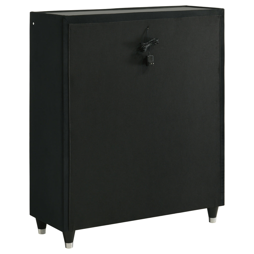 Black 5-piece Eastern King Bedroom Set
