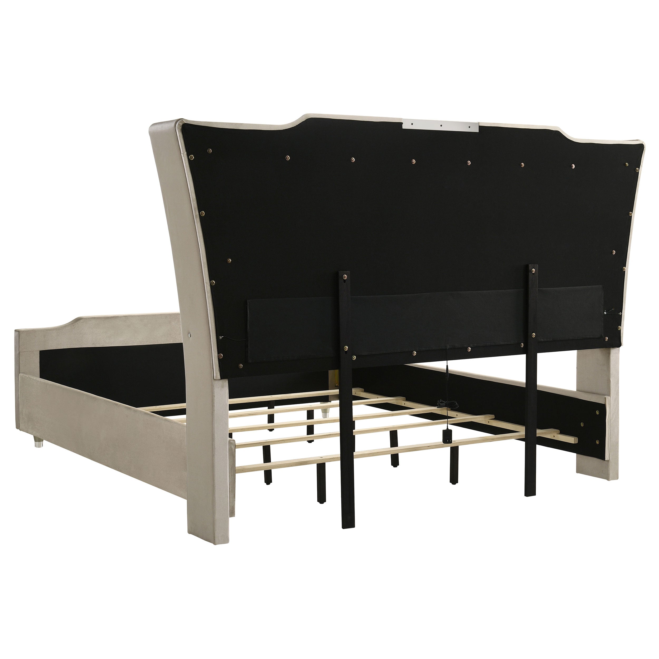Mika Ivory / Camel 5-piece Eastern King Bedroom Set