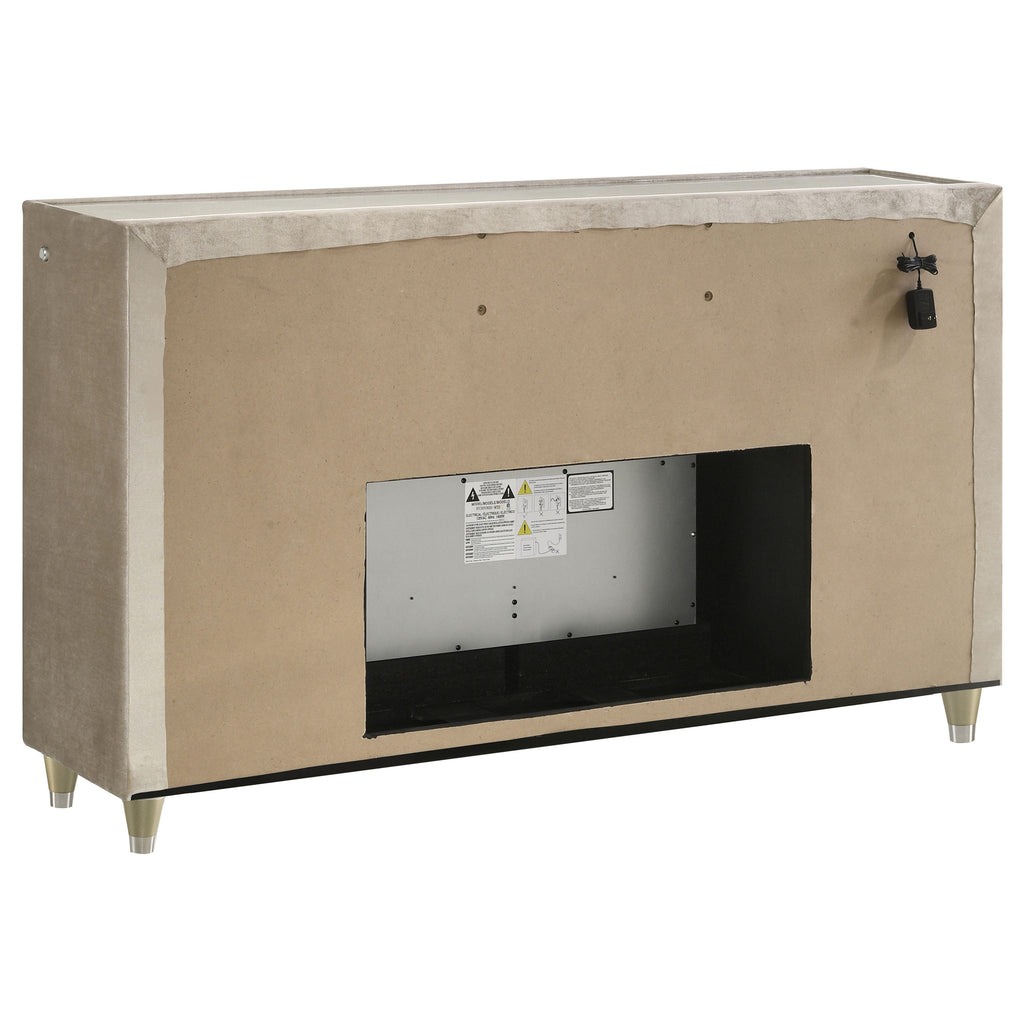 Mika Ivory / Camel 5-piece Eastern King Bedroom Set