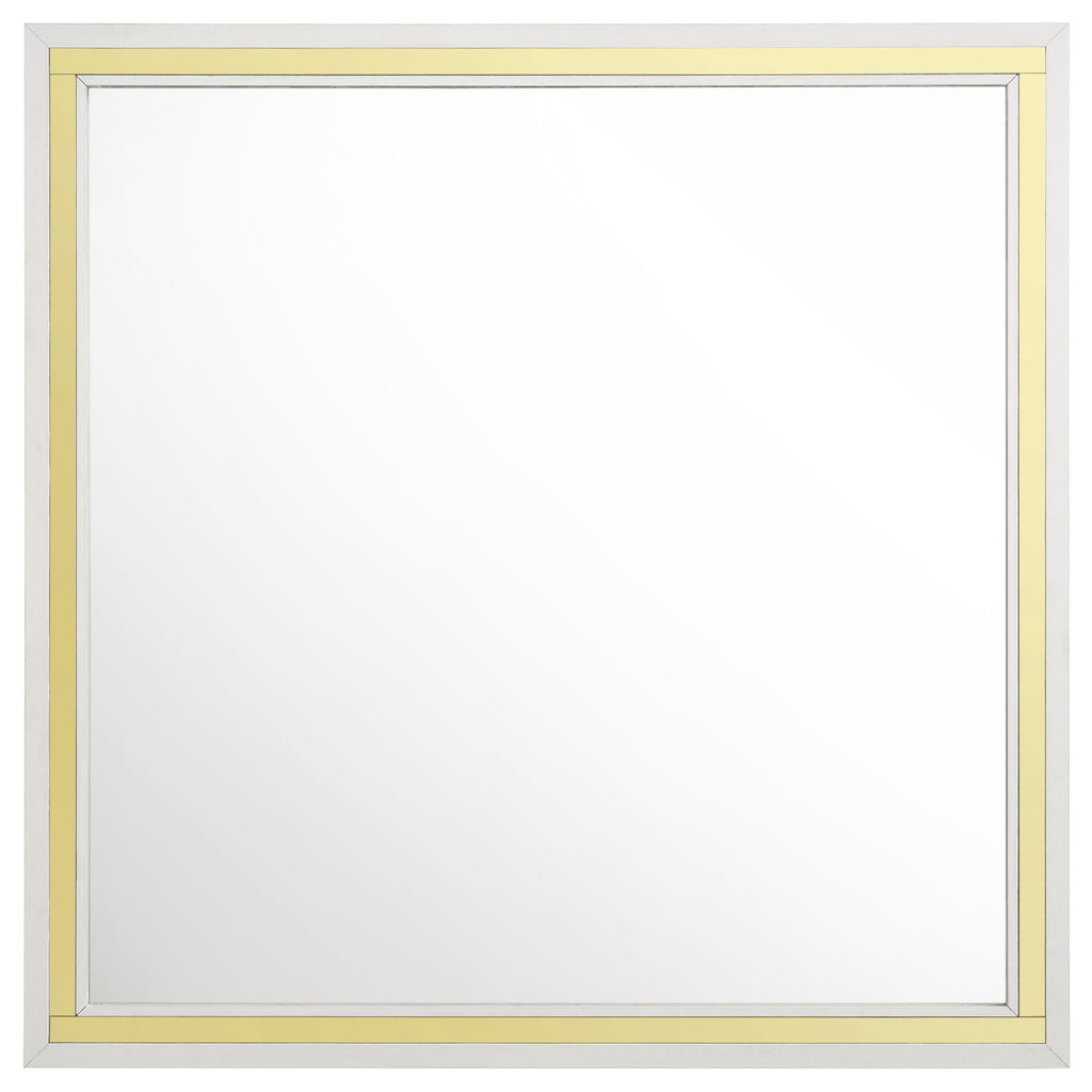 Malcolm Beige and White 4-piece Queen Bedroom Set