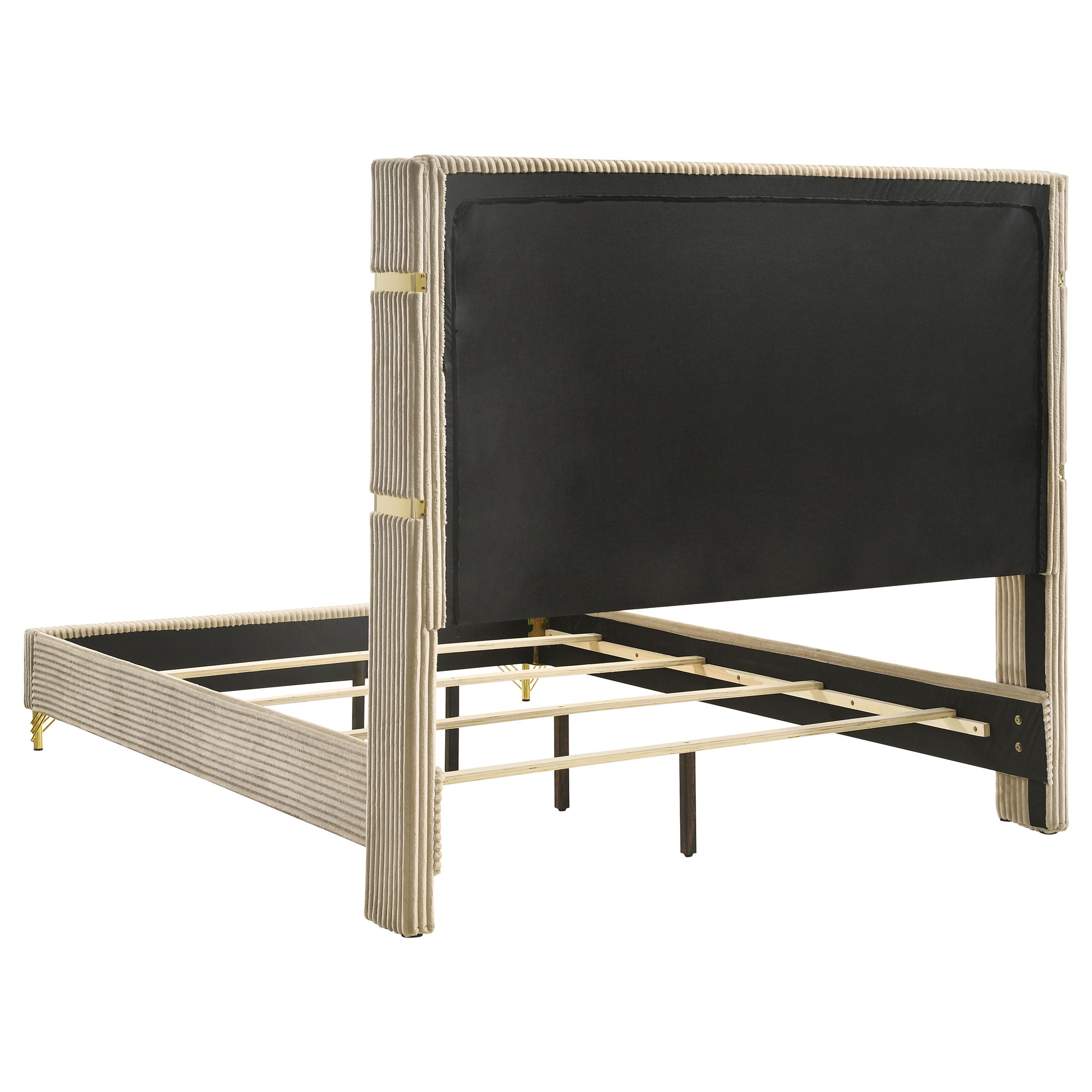 Malcolm Beige and White 4-piece Queen Bedroom Set