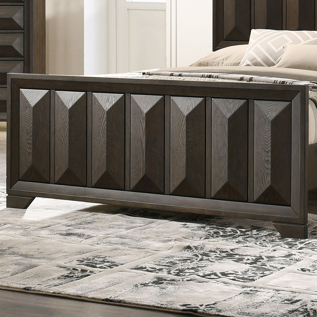 Beautiful Espresso Finish 3pc Bedroom Set Panel HB FB King Size Bed 2x Nightstands Furniture Wooden