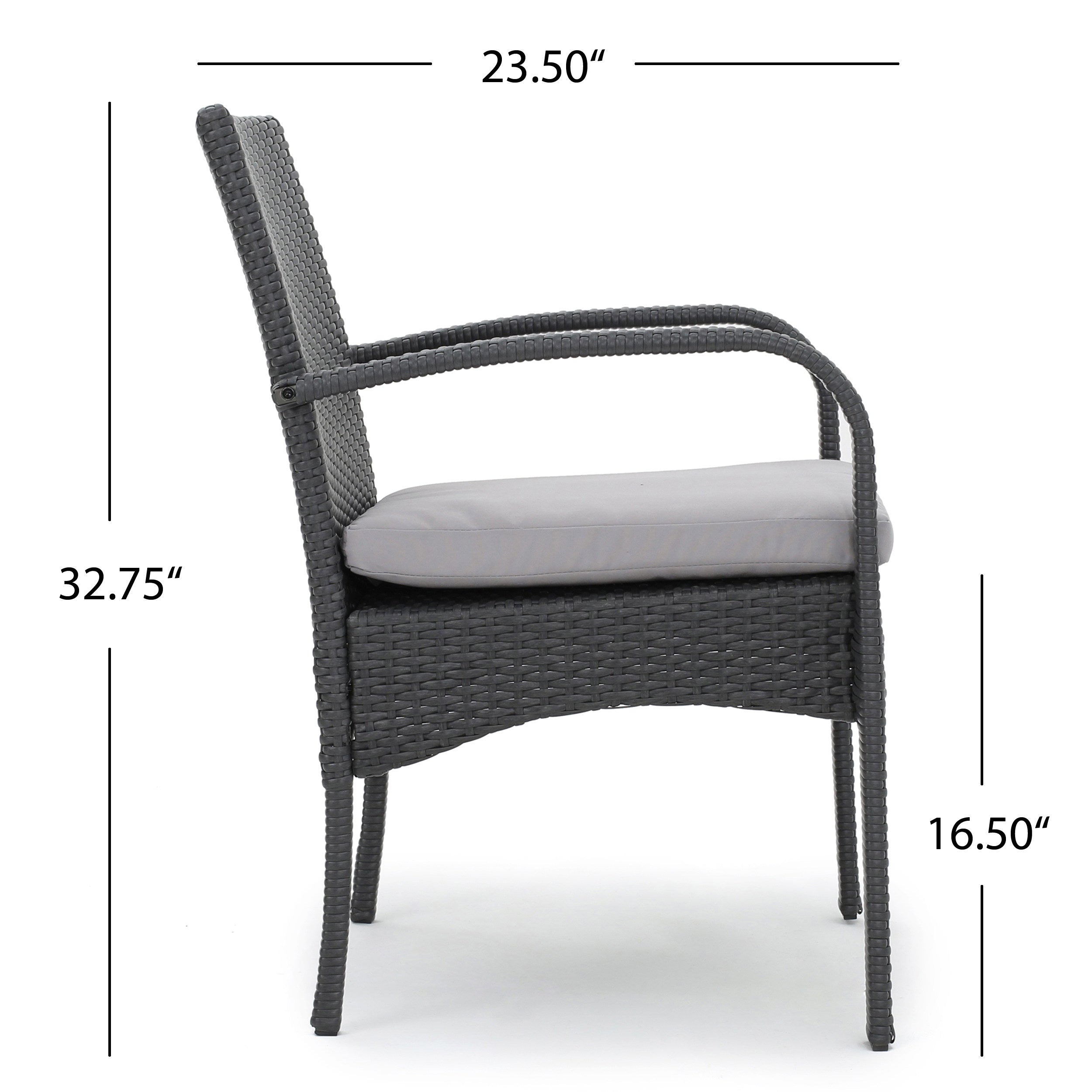 CORDOBA KD PE WICKER DINING CHAIR [SET OF 2 PCS]